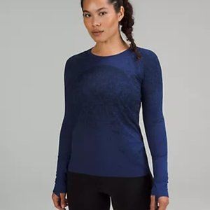 Lululemon Swiftly Tech Long Sleeve Shirt 2.0 Gradient Block Psychic Size 6
